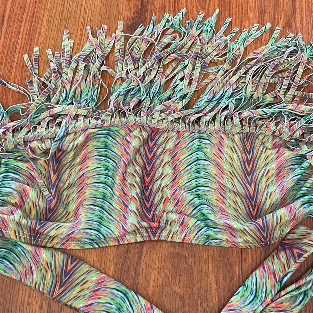 L*Space multicolor space died tie-dye look swimwear top bikini xs - Picture 5 of 5